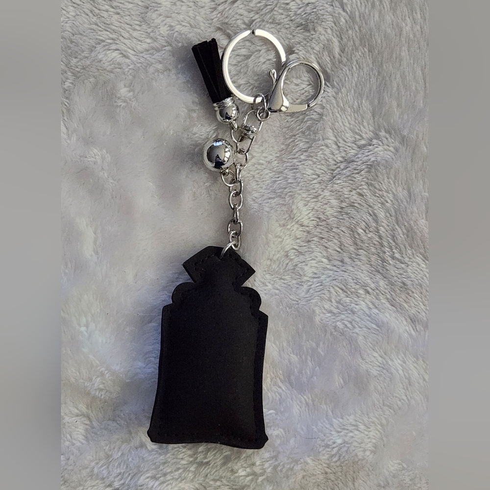 Rhinestone Perfume Bottle Keychain Bag Charm - Picture 3 of 3